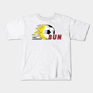 Defunct Fort Lauderdale Sun USL Soccer 1984 Kids T-Shirt